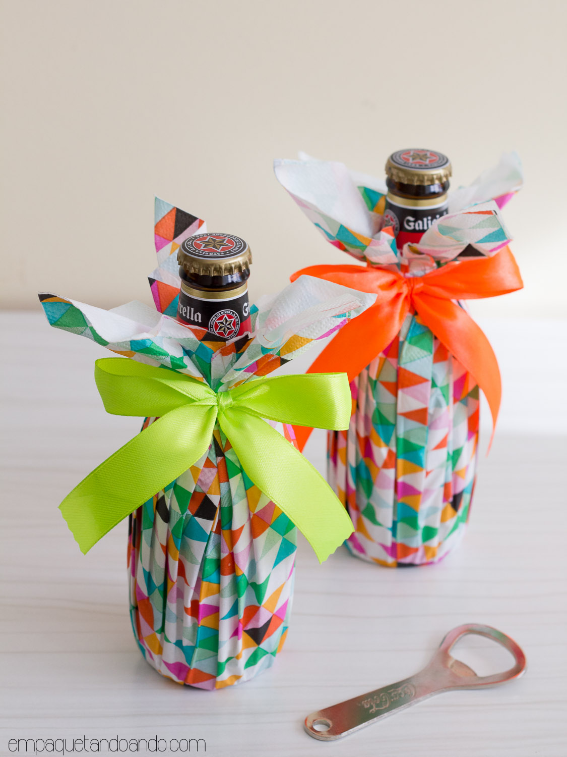 Packaging handmade para botellas